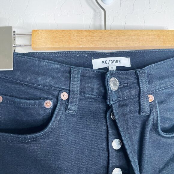 RE/DONE 90's Ultra High Rise Skinny Jeans Noir - Picture 6 of 6